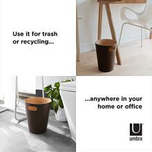 Umbra Woodrow 2 Gallon Modern Wooden Trash Can