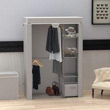 Simple Houseware Freestanding Garment Organizer Closet with Cover