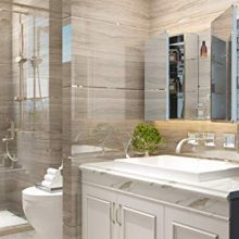 Medicine Cabinet with Framless Double Sided Mirror Door