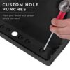 Black Utility Sink Laundry Tub With Pull Out Chrome Faucet