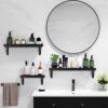 Rustic Wood Wall Shelves Decor Set of 3