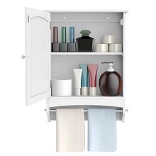 Wooden Single Door Wall Mount Storage Organizer