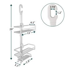 Bathroom Hanging Shower Caddy, Wishalife Rust Proof Aluminum