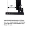 Heavy-Duty Hitch Mount Cargo Carrier with Foldable Side Rails – 360 Lb Capacity