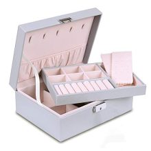 misaya Jewelry Organizer Box - Women Two Layer Display