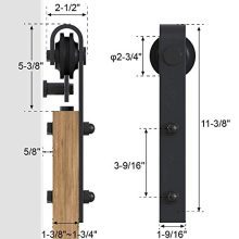 WINSOON Sliding Barn Wood Door Hardware Cabinet
