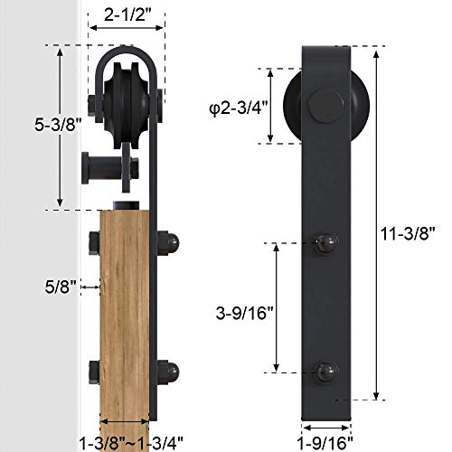 WINSOON Sliding Barn Wood Door Hardware Cabinet