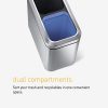 simplehuman 20 Liter / 5.3 Gallon Dual Compartment