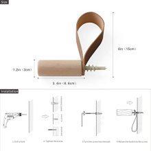 XAOMLP Wooden Coat Hooks Wall Mounted Vintage