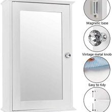 Bonnlo Bathroom Cabinet Wall Mount Mirrored
