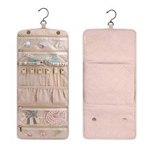 Foldable Jewelry Roll with Hanger for Journey-Rings