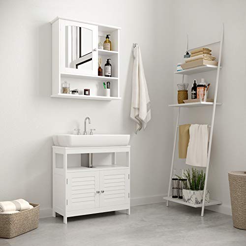 VASAGLE Mirror Cabinet, Bathroom Wall Storage Cabinet
