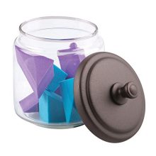 Organizer Canister Jar Set for Cotton Swabs, Cotton Rounds