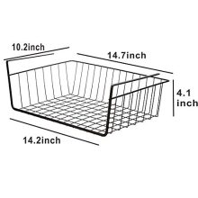 PENGKE Black Under Shelf Basket,4 Pack Slides Under Cabinet Storage