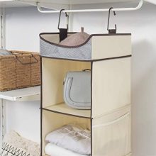 3-Shelf Hanging Closet Organizer Hanging Closet Shelves with Top Shelf