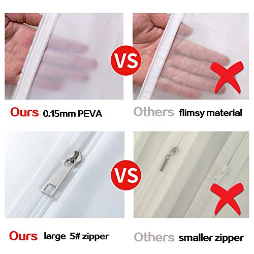 allhom dust Proof Garment Bags - Set of 6 pcs 40 inch