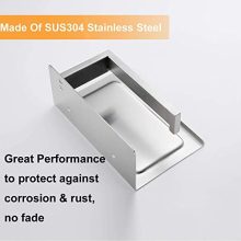 Brushed Nickel Toilet Paper Holder with Shelf