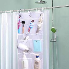 Misslo Hanging Mesh Pockets Hold 340oz/1000ml Shampoo Shower Organizer