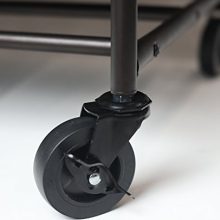Heavy-Duty 3-Bag Laundry Sorter Rolling Cart