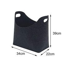Firewood Storage Basket Fireside Wood Carrier Holder Bag