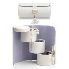Vlando Travel Jewelry Roll Portable Storage Organizer