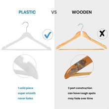 Wood-Look Plastic Coat Hanger Pack