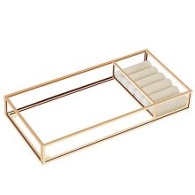 HANGOOD Jewelry Vanity Metal Decorative Tray