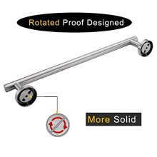 Brushed Nickel Bath Towel Bar Single Bars Towel Rack