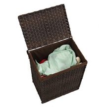 Foldable Synthetic Rattan Laundry Hamper