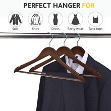Quality Wooden Hangers - Slightly Curved Hanger 20 Pack Sets