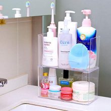 Corner Shelf Organizer with Hooks No Drilling
