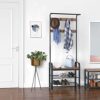 VASAGLE DAINTREE Coat Rack, Shoe Bench
