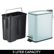 5 Liter Rectangular Small Steel Step Trash