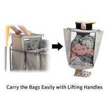Sorter Cart with Foldable Ironing Board with Transparent Net