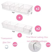 Makeup Bathroom Organizer Set of 4 Trays