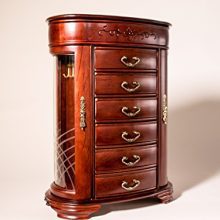 Mahogany Jewelry Chest Jewelry Box