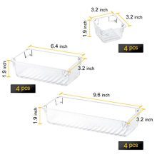 Organizer Trays 3-Size Bathroom Drawer Tray