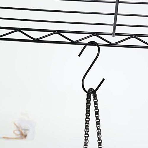 Heavy Duty Clothes Wardrobe Free-standing Closet Garment Rack