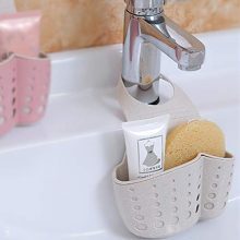 Adjustable Snaps Sink Drain Rack Storage Basket Shelf