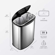 Infrared Touchless Stainless Steel Trashcan