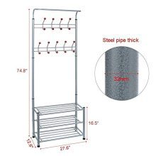 Entryway Shoe Bench 3 in 1 Entryway Coat Rack