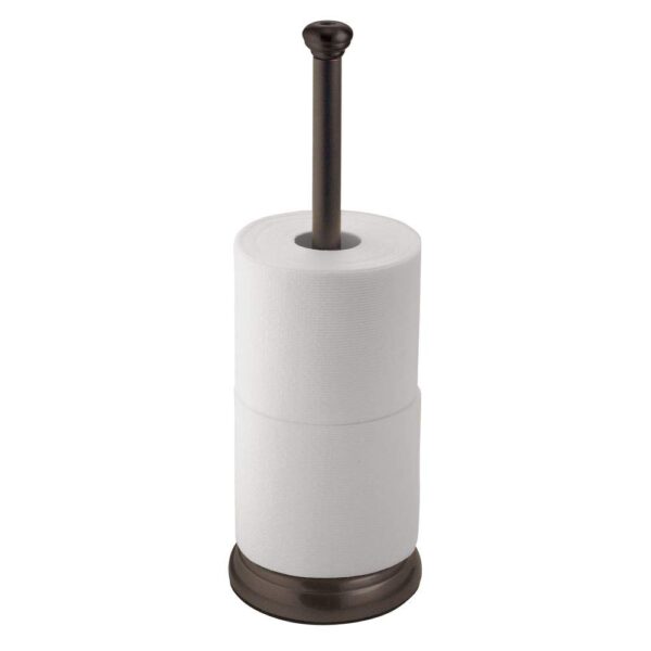 iDesign York Metal Toilet Paper Reserve, Free-Standing Tissue Organizer