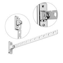 Folding Wall Mounted Laundry Hanger with 10 Hooks