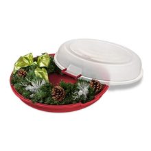 Clear Lid Nesting Christmas Wreath Storage Box