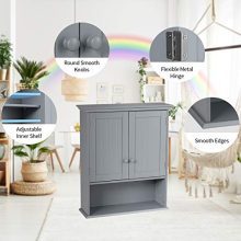 Hanging Storage Cabinet with Open Shelf