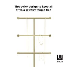 Umbra Trigem Hanging Jewelry Organizer Tiered Tabletop