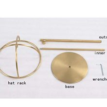 Greneric Modern Metal Hat Rack Dome Shape Cap Stand
