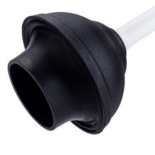 Hideaway Compact Toilet Plunger and Canister-White