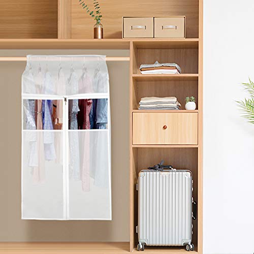 Zilink 43-inch Hanging Garment Bags for Storage – Dust-Proof Clothes Organizer with Clear Window & Zipper Closure