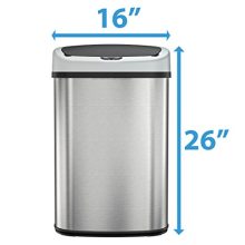 Automatic Sensor Kitchen Trash Can with Power Adapter